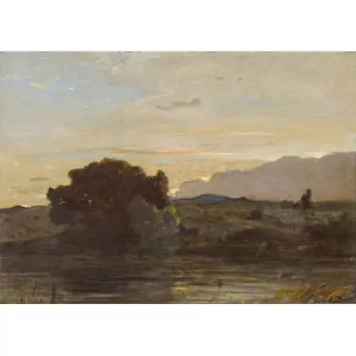 Abendliche Uferlandschaft