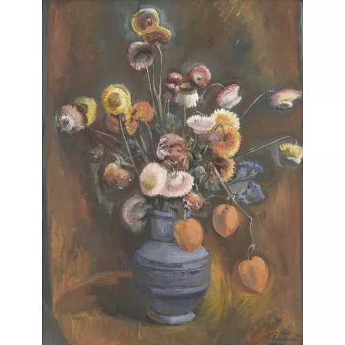 Eugen Ammann — Stillleben mit Trockenblumen.