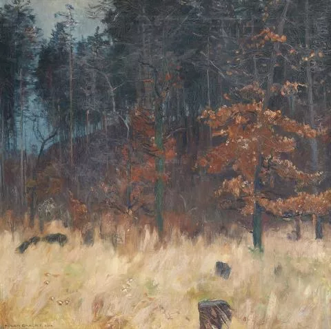 Eugen Bracht — Herbstlicher Wald