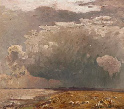 Eugen Bracht — Aufziehendes Wetter - Keitum