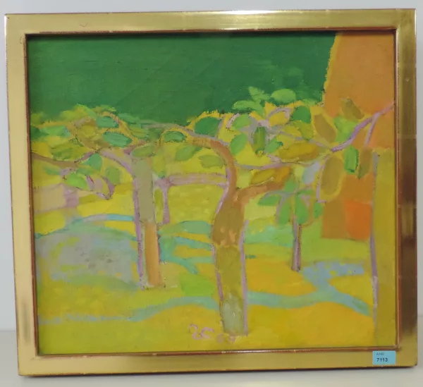 Eugen Früh — Kleine Baumlandschaft", 1969