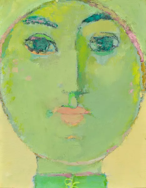 Grüner Mädchenkopf. 1971
