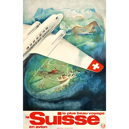 "La Suisse le plus beau voyage en avion"