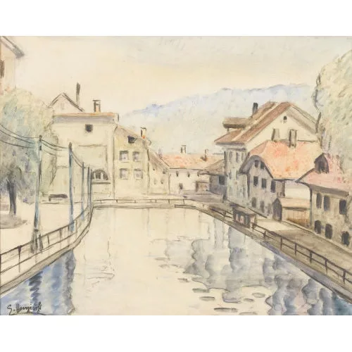 Eugen Henziross — Das altes Mattequartier in Bern.