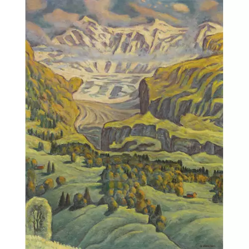 "Grindelwaldgletscher und Fiescherwand"