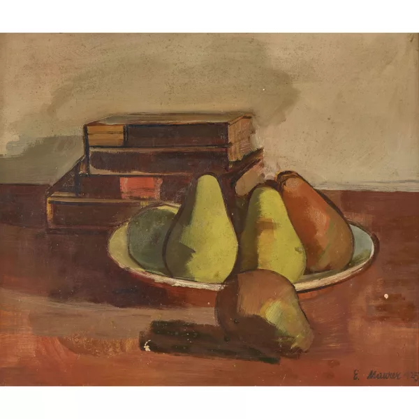Eugen Maurer — Stillleben mit Birnen.