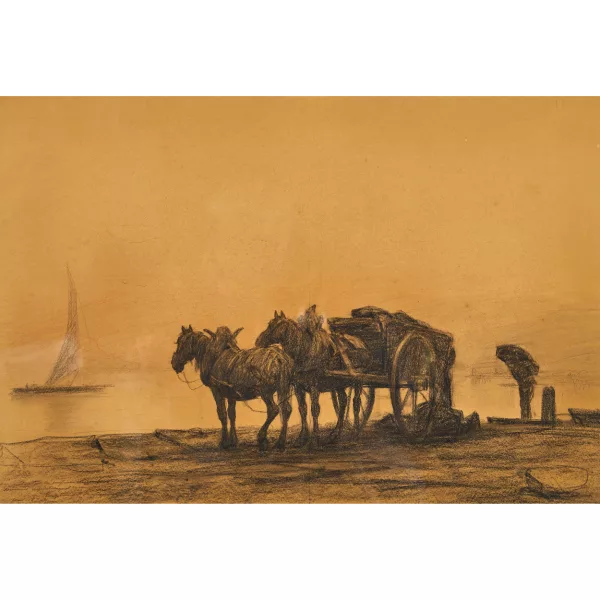 Eugène Burnand — "Sur les Bords du Léman".