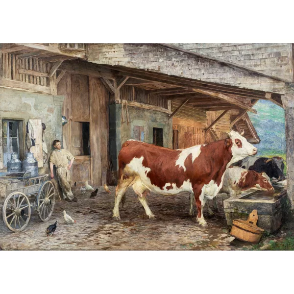 Eugène Burnand — L'Abreuvoir