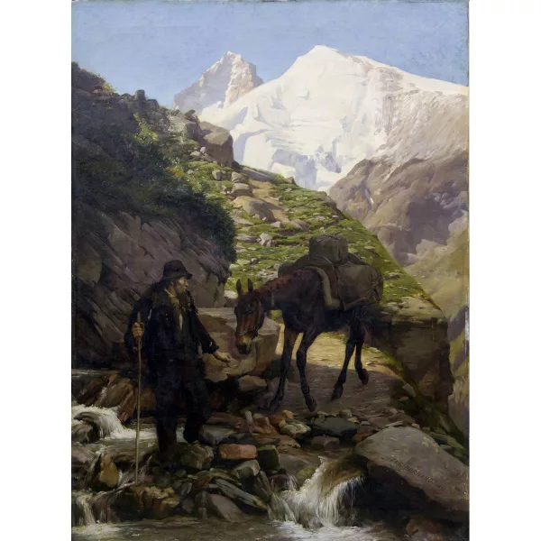 Eugène Burnand — Dans la montagne