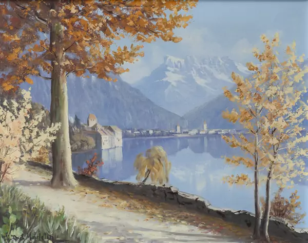 Eugène DEVAUD DE MADELIN (1906-1992), 'Bord du lac Léman' — DognyAuction