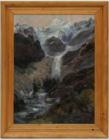 Cascade en montagne