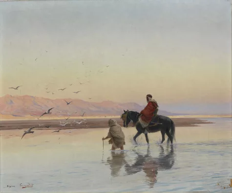 Eugène Girardet — La traversée de l’Oued