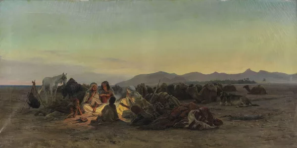 Eugène Girardet — Campement de bédouins