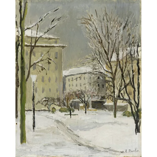 Eugène Martin — Stadtlandschaft im Winter