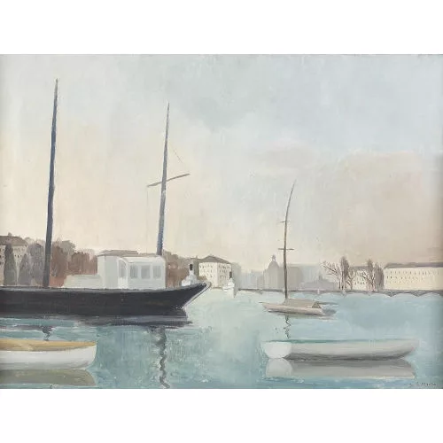 Eugène Martin — "Les Barques".