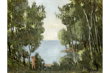 Hommage à Corot - Baigneuse