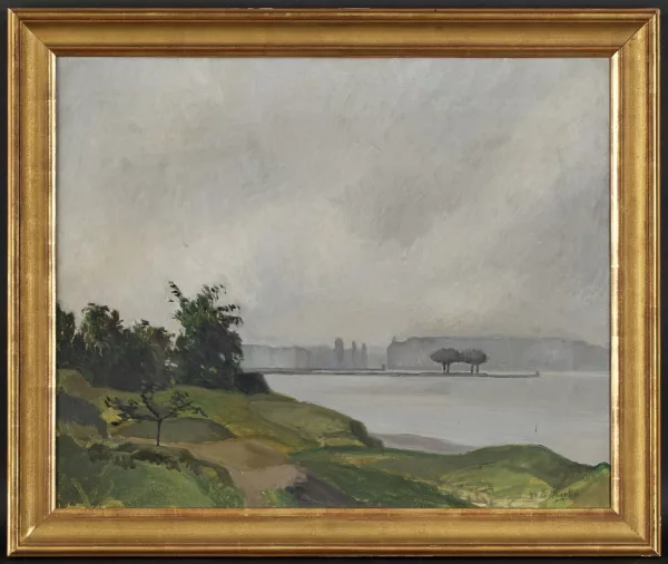 Eugène Martin — Bord de lac, 1932,