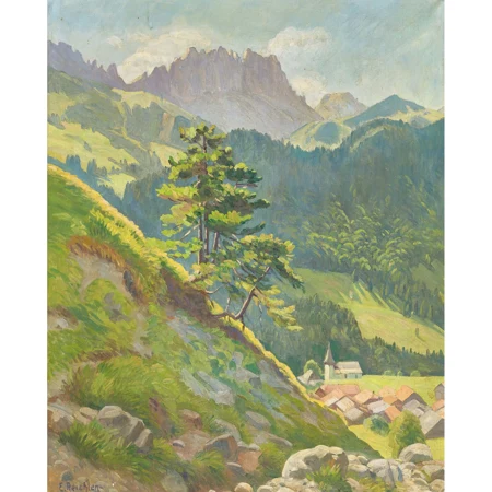 Dorf Jaun mit den Gastlosen