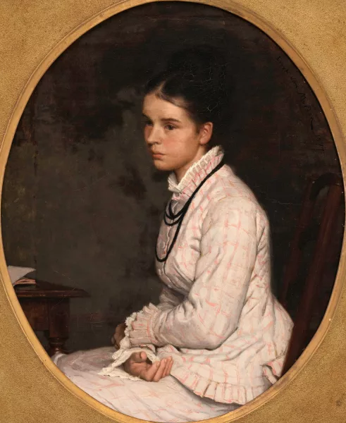 Evert van Muyden — Portait de jeune femme