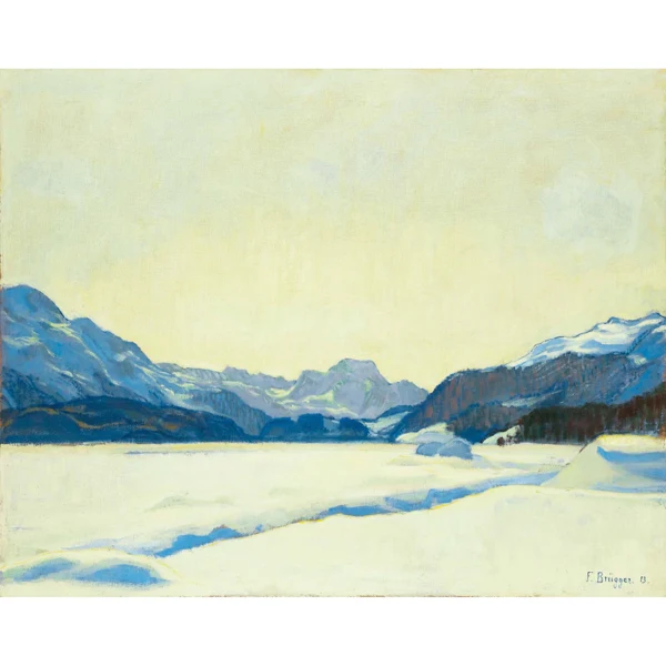 Fanny Brügger — OBERENGADINER WINTERLANDSCHAFT, 1913 WINTER LANDSCAPE IN THE UPPER ENGADIN, 1913
