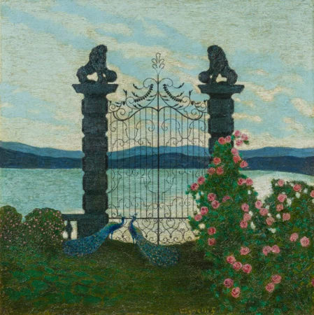 Tramonto a Villa Favorita, Lugano, vor 1910