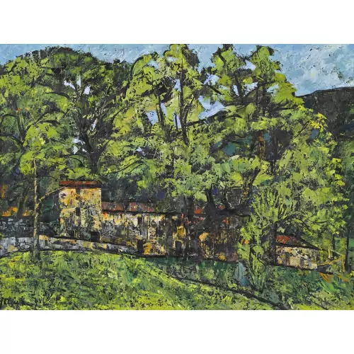 Tessiner Landschaft mit alter Mühle