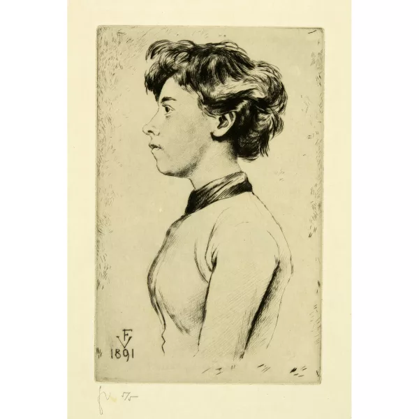 Félix Vallotton — Jeune fille en buste