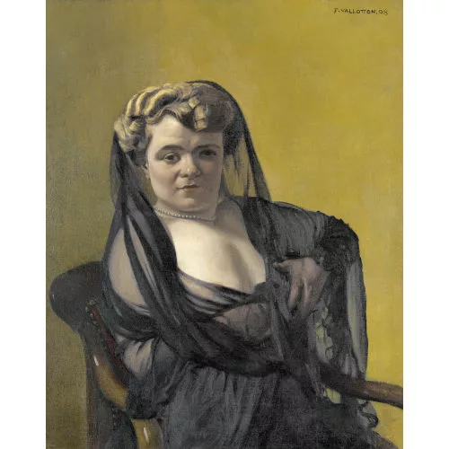 Félix Vallotton — Femme blonde drapée de noir.