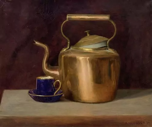 FÉLIX VALLOTTON — La bouillotte. 1895. — Koller Auktionen