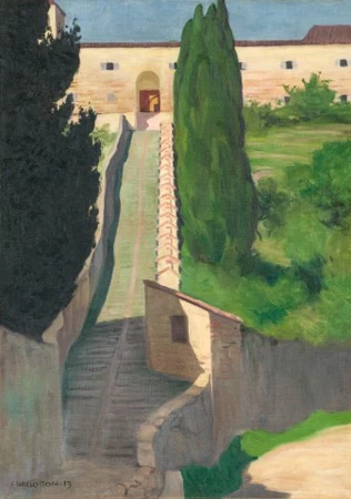 L’escalier du couvent San Marco, Pérouse, 1913