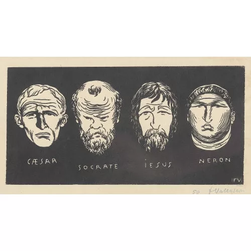Félix Vallotton — "Caesar, Socrate, Iesus, Neron".