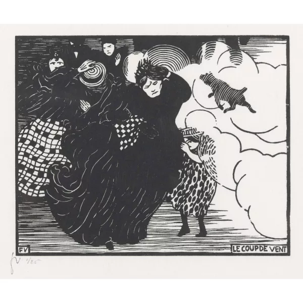 Félix Vallotton — "Le coup de vent".