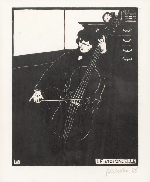 Félix Vallotton — Le violoncelle.