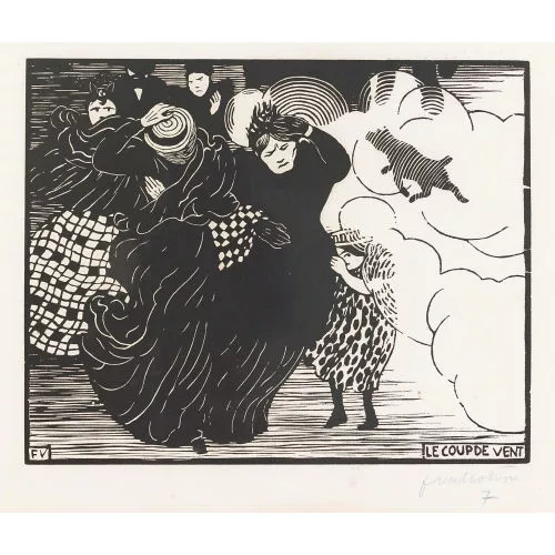 Félix Vallotton — "Le coup de vent".