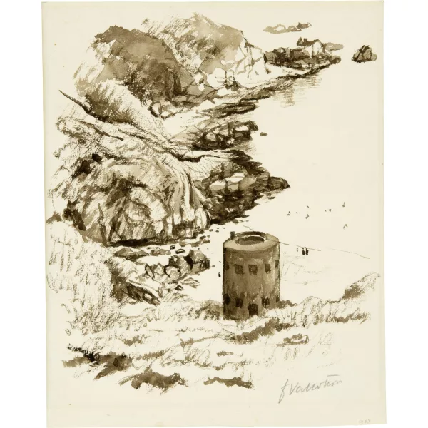 Félix Vallotton — Une tour Martello à Guernsey - auch "Phare à Guernsey"