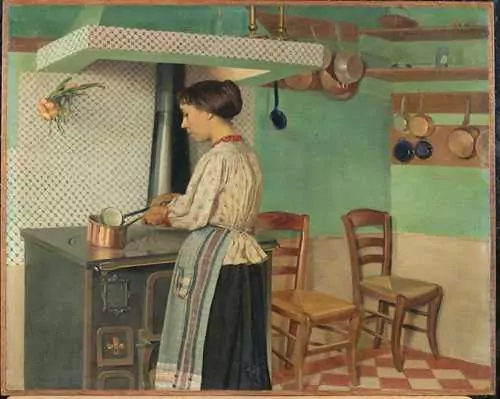 FÉLIX VALLOTTON — La cuisinière. 1892. — Koller Auktionen