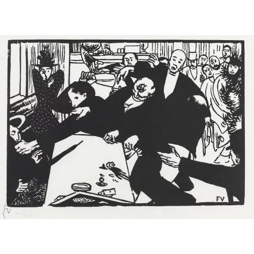 Félix Vallotton — La Rixe ou la scène de café.