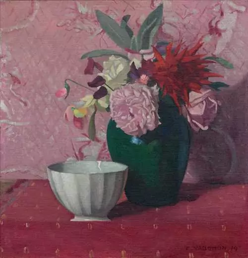 FÉLIX VALLOTTON — Vase vert et bol blanc. 1919. — Koller Auktionen