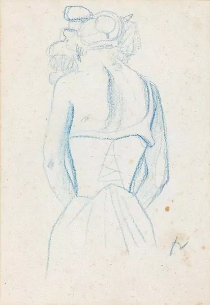 FÉLIX VALLOTTON — Etude pour "Le Chapeau violet". 1907. — Koller Auktionen