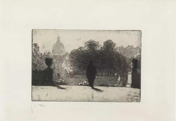 Félix Vallotton — Le Panthéon vu du Luxembourg