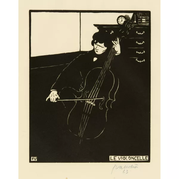Félix Vallotton — Instruments de musique 1. Le Violoncelle 2. La Flûte 3. Le Violon 4. Le Piano 5. La Guitare 6. Le Piston