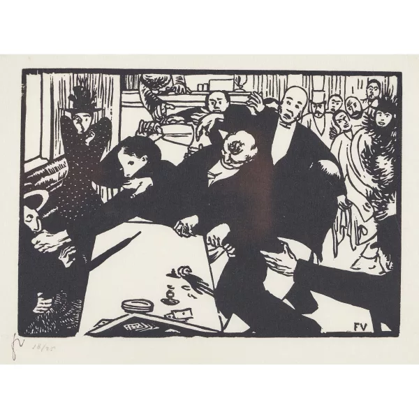 Félix Vallotton — "La rixe ou la scène au café".
