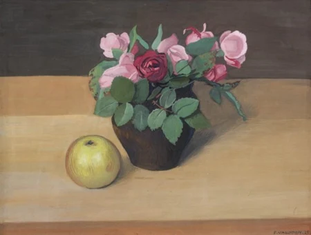 Roses et une pomme, 1925