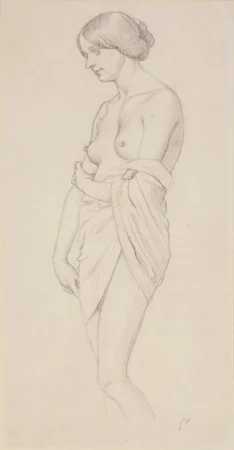 Baigneuse de profil (Studie zu Gemälde), 1918