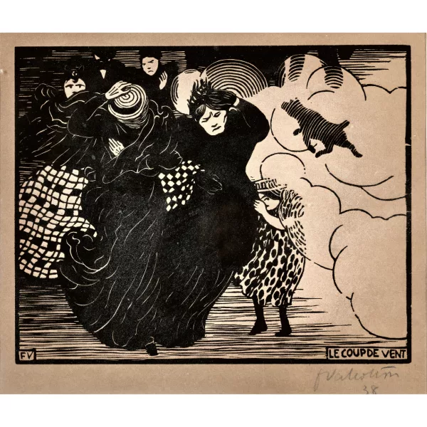 Félix Vallotton — "Le coup de vent".