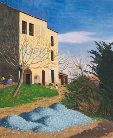 Maisons au soleil, cailloux bleus, 1920
