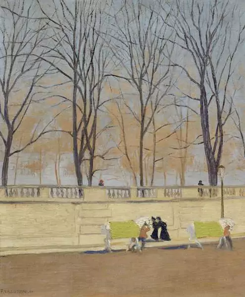 FÉLIX VALLOTTON — Les Tuileries. 1901. — Koller Auktionen