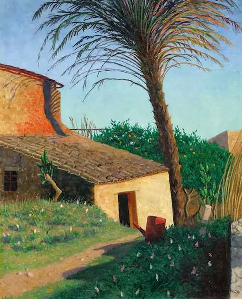 FÉLIX VALLOTTON — Cagnes, Le palmier. 1924. — Koller Auktionen
