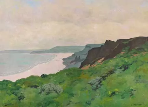 FÉLIX VALLOTTON — Plage au matin, Houlgate. 1913. — Koller Auktionen