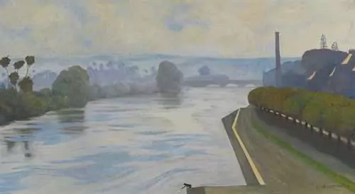 FÉLIX VALLOTTON — La Seine à Mantes. 1917. — Koller Auktionen